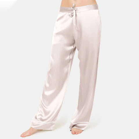 Silk Sleep Long Pants  For Women