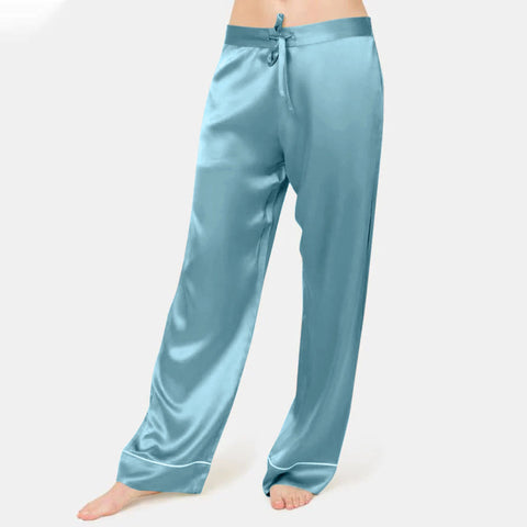 Silk Sleep Long Pants  For Women
