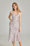 19 Momme Mulberry Silk Flora Print Long Silk Nightgown