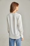 Silk Blouse Fashion Casual Women's Solid Style