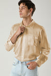 Silk Blouse for men with chest pockets