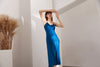 19 /22 momme Silk Midi Slip Dress Classic V-Neck