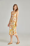 19 Momme Mulberry Silk Flora Print Long Silk Nightgown