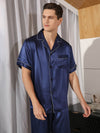 Men's Silk Short Pajama Set