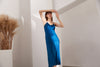 19 /22 momme Silk Midi Slip Dress Classic V-Neck