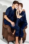Life Style Long Silk Pajamas Set For Couple 19 Momme