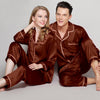 22 Momme Luxury Chic 100% Pure Silk Matching Couple Pajamas Set