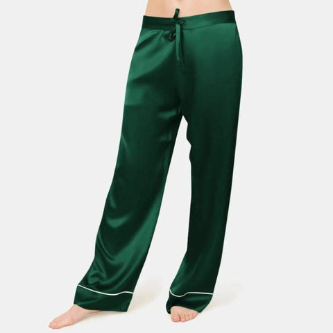 Silk Sleep Long Pants  For Women