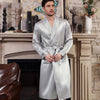 Asilklife High Quality Silk Robe for Men
