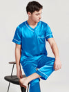 Men's Lifestyle Pullover Silk Pajama Set