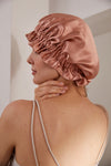 19/22 Momme Mulberry Silk Adjustable Elasticity Silk Bonnet Silk Sleep Caps