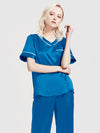 Lifestyle Short Sleeve Silk Pajama Set