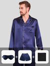 Asilklife 19 Momme Classic Sleepwear Set For Men | 4 pcs