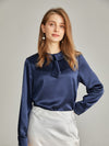 100% Pure Women's Silk Shirt and Skrit Set office Wear for Ladies [ 2PCS ]