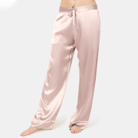 Silk Sleep Long Pants  For Women