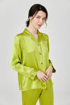 women's pure Silk Pajamas long sleeve