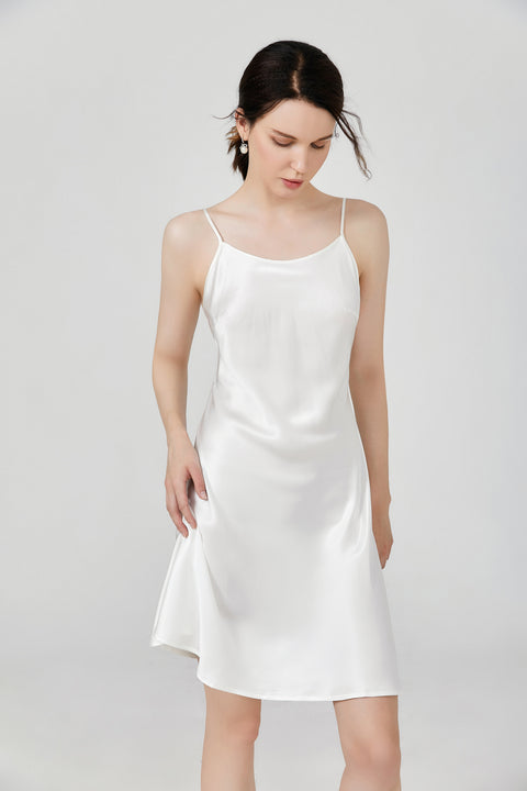 Women's Classic Silk Midi Nightgown