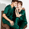 Asilklife Life Style Silk Long Pajamas Set For Couple