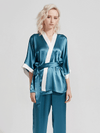 Asilklife Luxury Coco Collection Silk Kimono Pajamas Set
