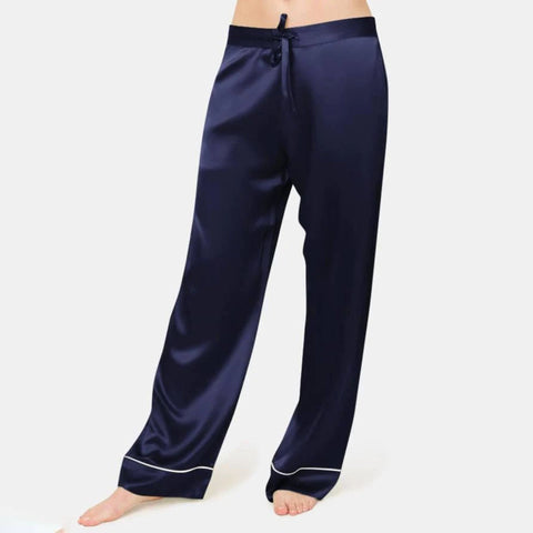 Silk Sleep Long Pants  For Women