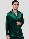 Men's Dotted Piping Silk Pajama Set