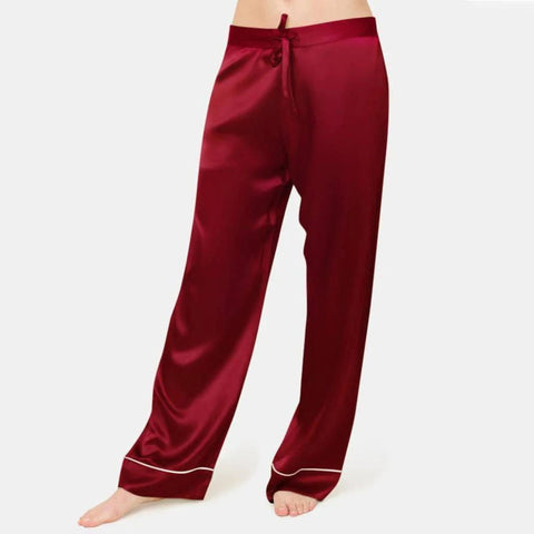 Silk Sleep Long Pants  For Women