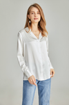 Silk Blouse Fashion Casual Women's Solid Style