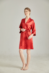 Kimonos Short Silk Robe For Women