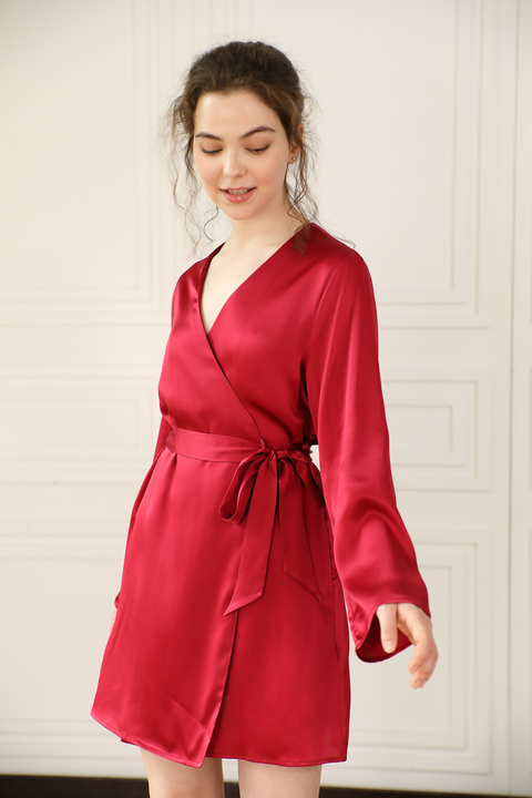 Silk Robe for women sexy mini kimono style