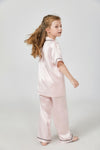 19 Momme Matching family pajamas short sleeve silk pajama set