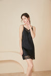 Asilklife NewLace Silk Nightgown| Multi color selected