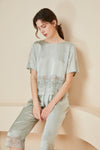 AsilklifeNew Elegant Lace Silk Pajamas Set | two colorselected