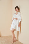 Elegant Silk Nightgown & Robe Set