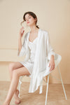 Elegant Silk Nightgown & Robe Set