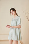 Loose Lace Charm Silk Nightgown