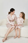 22 Momme Luxury Mulberry Silk Matching Pajamas Set For Mother and Daughter