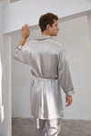 Men's Silk Robe with long Pant set (2 pcs )