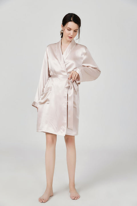 22 Momme Luxury Mulberry Silk Matching Pajamas Set For Mother and Daughter