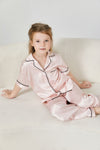 19 Momme Matching family pajamas short sleeve silk pajama set