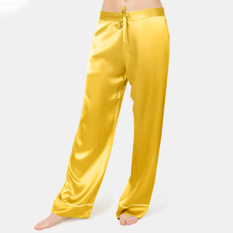 Silk Sleep Long Pants  For Women