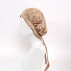 19/22 Momme Silk Hair Wrapping Bonnet Silk Hair Cap For Sleeping Pleated Style