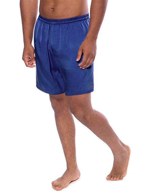 Men's Silk Shorts boxer brief luxury soft male Underwear with hidden flying