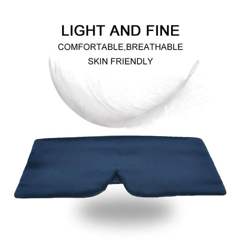 Masque pour les yeux en pure soie grand format double face 