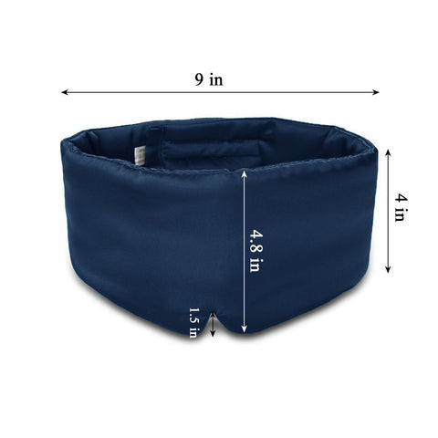 Masque pour les yeux en pure soie grand format double face 