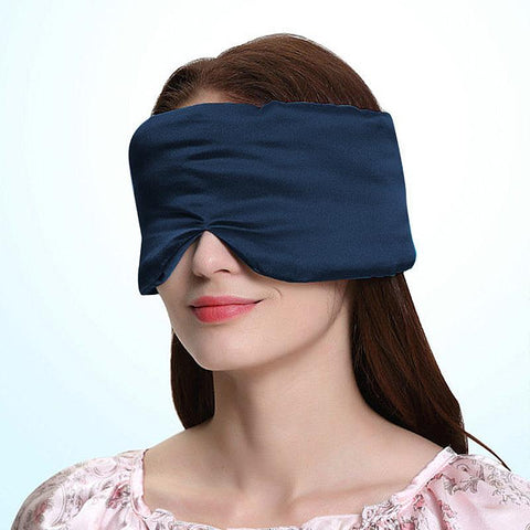 Masque pour les yeux en pure soie grand format double face 