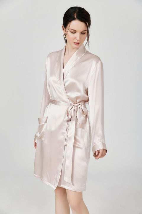 22 Momme Luxury Mulberry Silk Matching Pajamas Set For Mother and Daughter