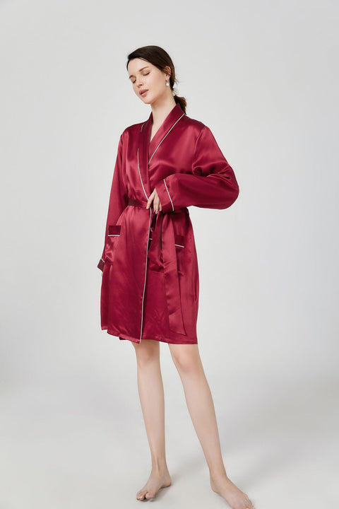 22 Momme Luxury Mulberry Silk Matching Pajamas Set For Mother and Daughter