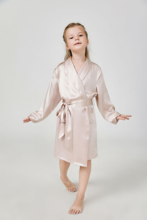 22 Momme Luxury Mulberry Silk Matching Pajamas Set For Mother and Daughter