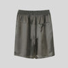 Men's 100 mulberry Silk long boxer luxury Shorts with pockets
